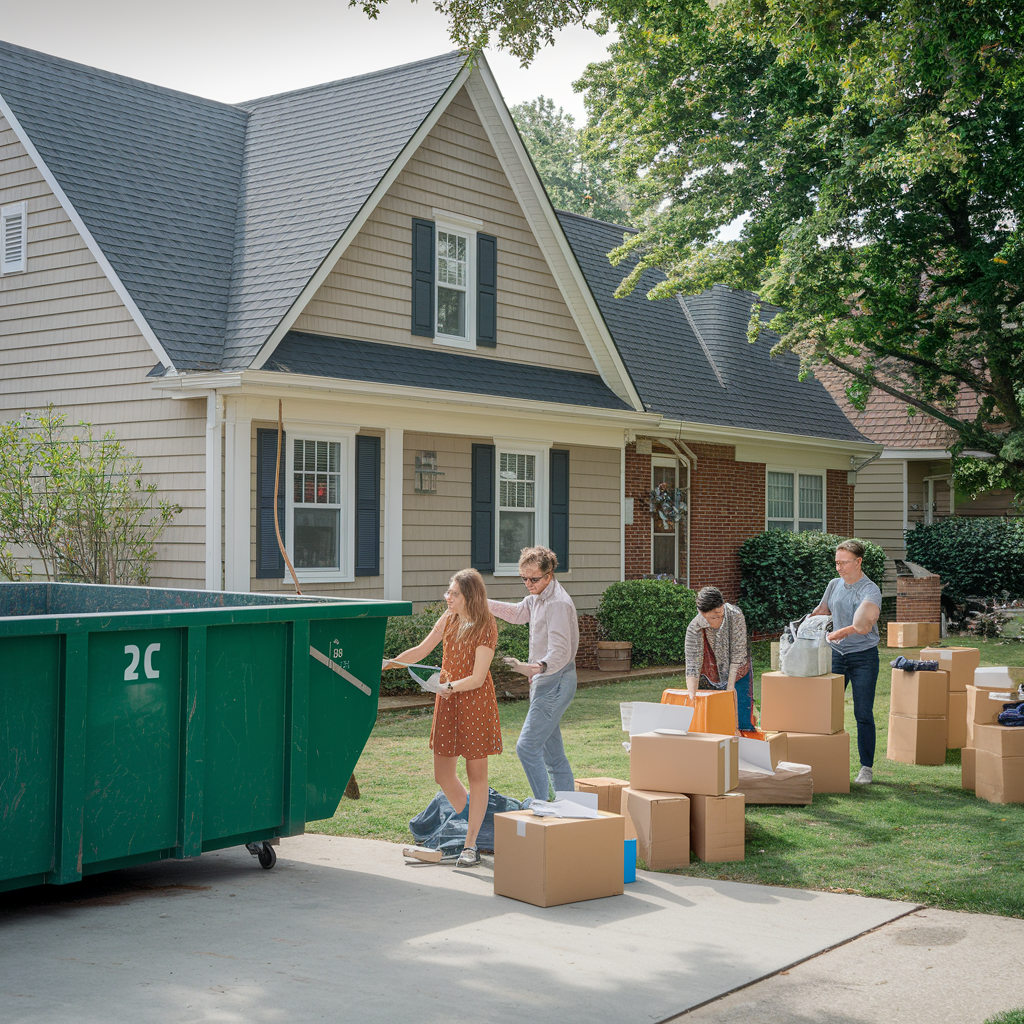 Dump It dumpster rental for residential cleanout