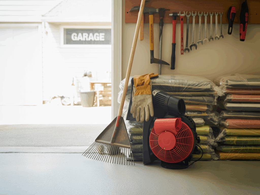 Garage or Shed Declutter Scene
