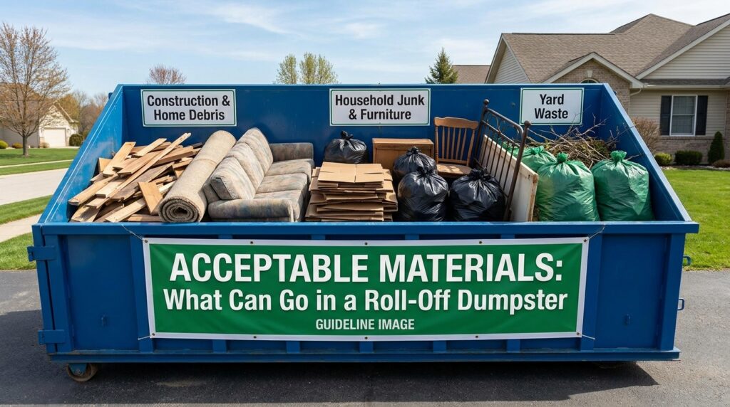 Acceptable Materials: What Can Go in a Roll-Off Dumpster